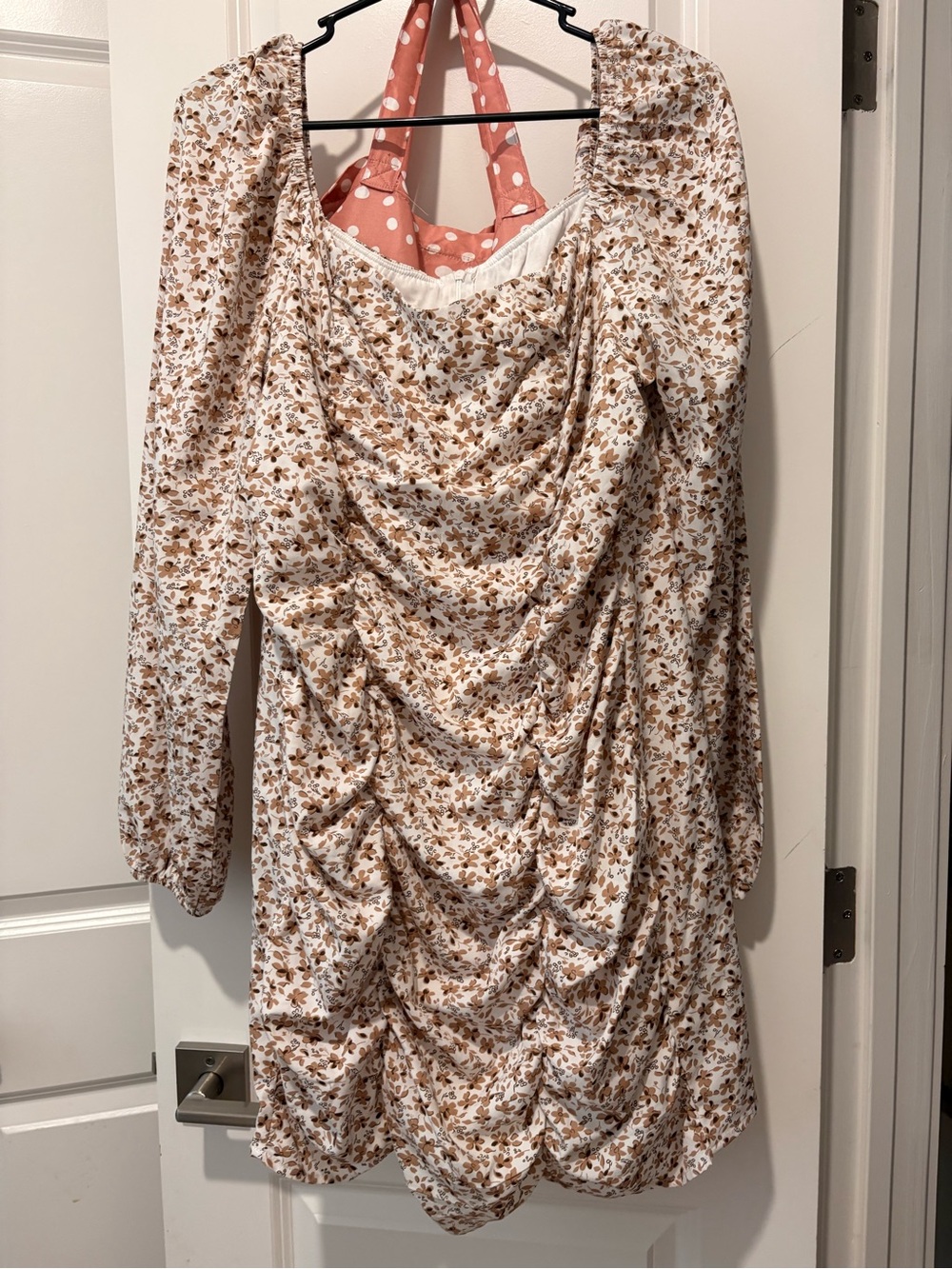SHEIN floral long sleeve dress